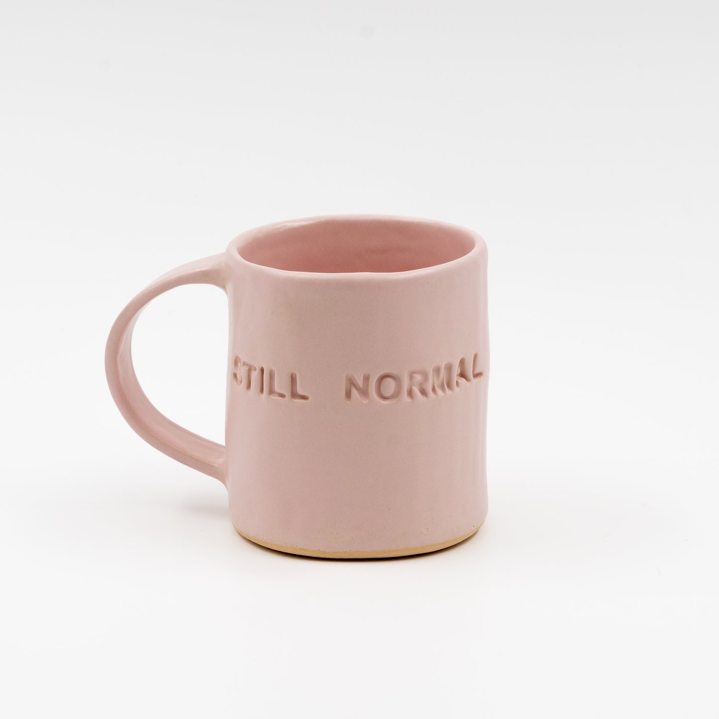 "Still normal size" pastel pink mug