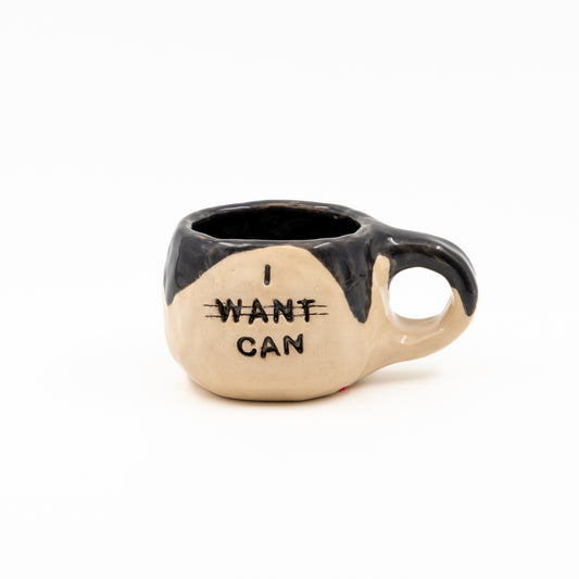 "I want / can" heavy mug for lifting legends