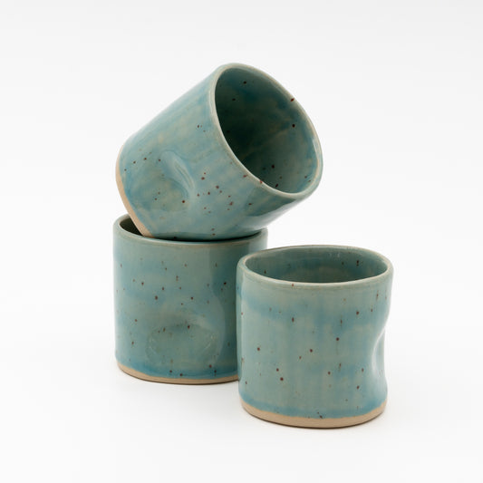 Everyday blue pressed mug